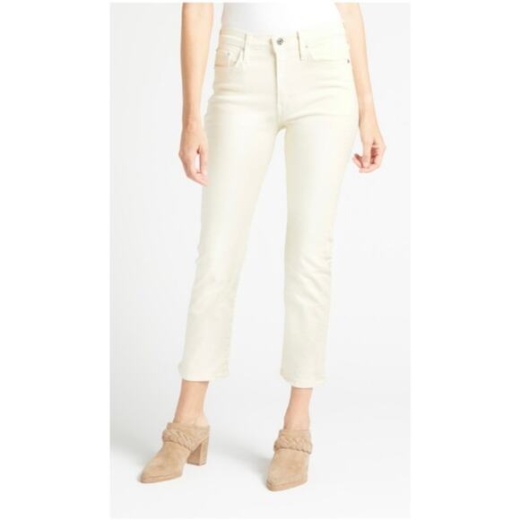 Edwin Elin Crop Vanilla Straight Leg Jeans 32 NWT - Picture 1 of 15